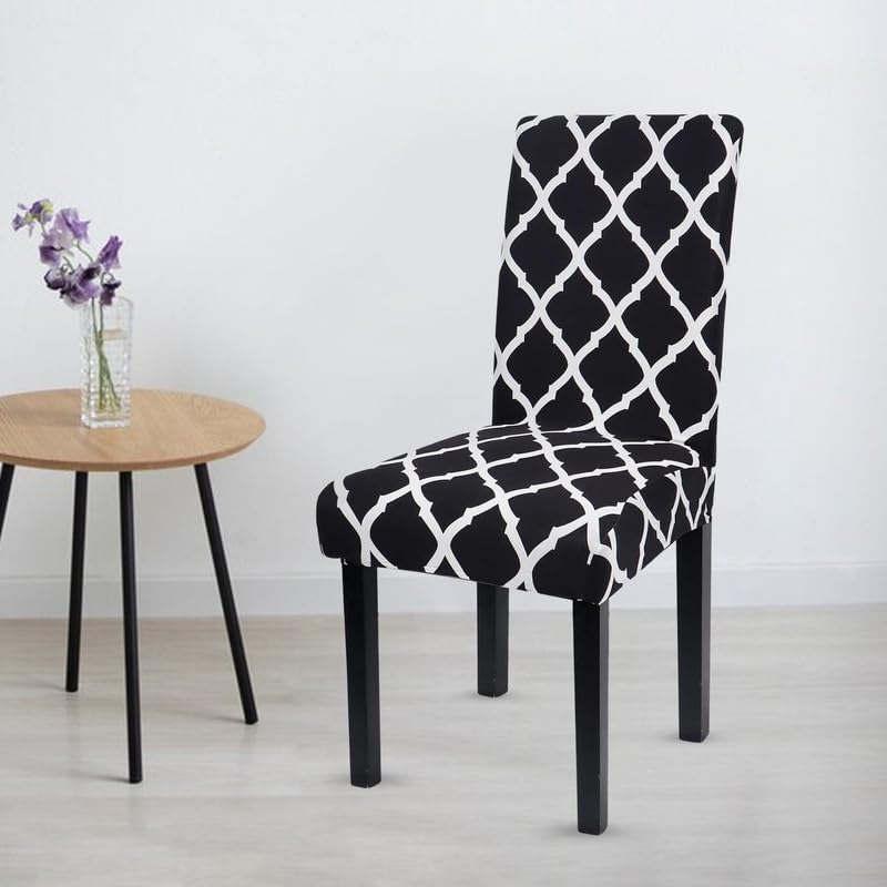 Bigkart Dining Chair Covers Set of 6 Seater Polyster Elastic Covers - Image 2