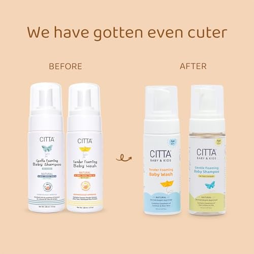CITTA Tear Free Foaming Baby Shampoo & Baby Body Wash Pack of 2-150 ml Each | Free from Harmful Chemicals, Toxin-free, Paraben Free | Dermatologist Approved - Image 2