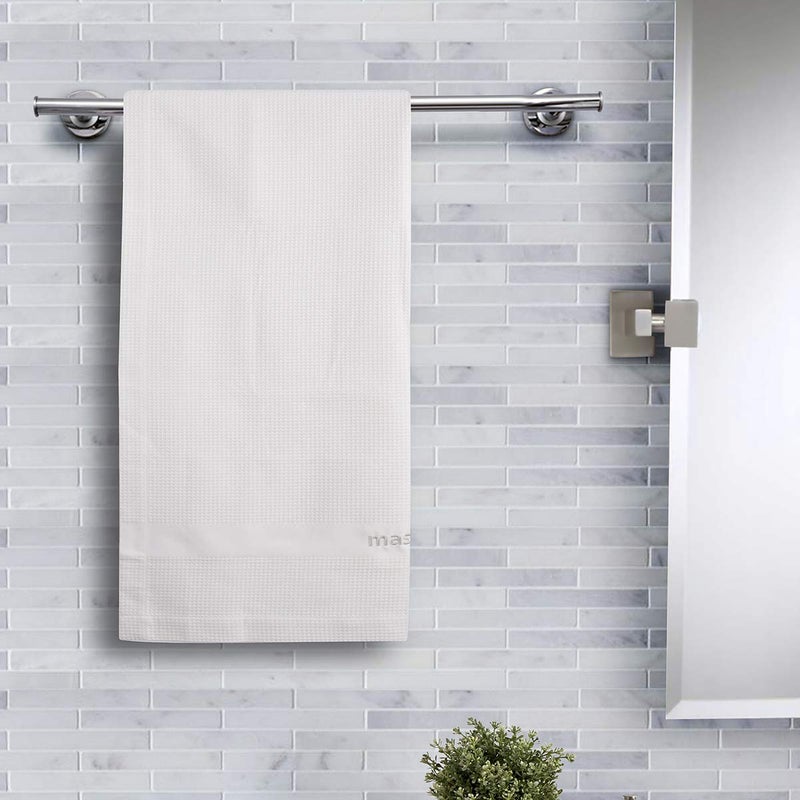 maspar 100% Cotton Catalina Bath Towel, 1 pcs, 75 x 150 cm, White - Image 2