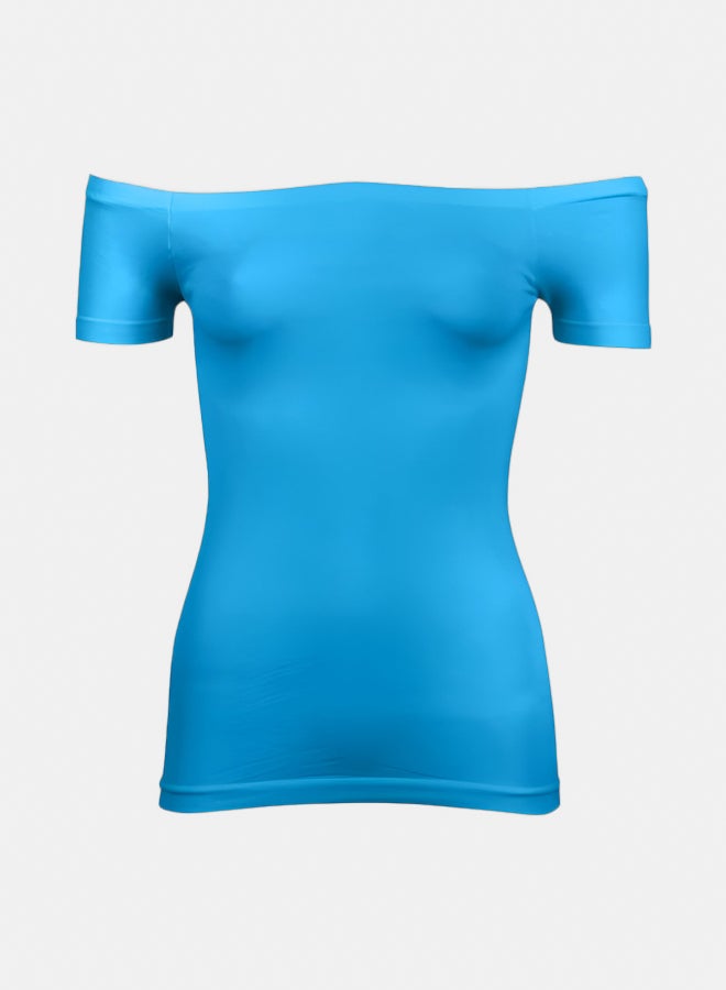 Silvy Lycra Nancy Half Sleeves Off Shoulder Top For Women - Image 1