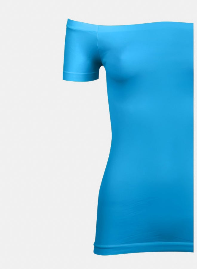 Silvy Lycra Nancy Half Sleeves Off Shoulder Top For Women - Image 3