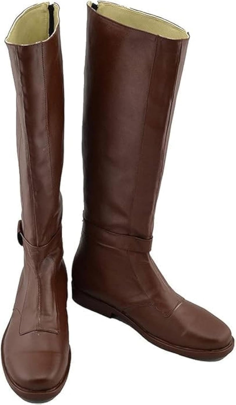 Gynicor Adult's Knee High Cosplay Shoes Pirate Boot Halloween Costume Shoes - Image 1