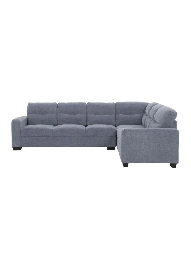 Micasa 2-Piece Elegant And Modern Design Corner Sofa Set Light Grey 145.855 X 145.855 X 145.855 Cm Ss5424Bf Lg