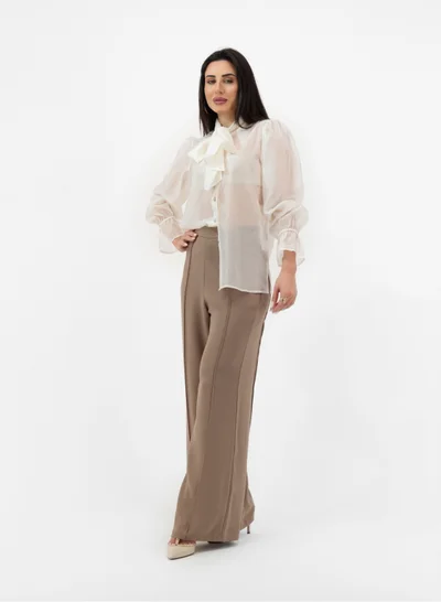 Lalele ELEGANT CREAM BOW-TIE BLOUSE