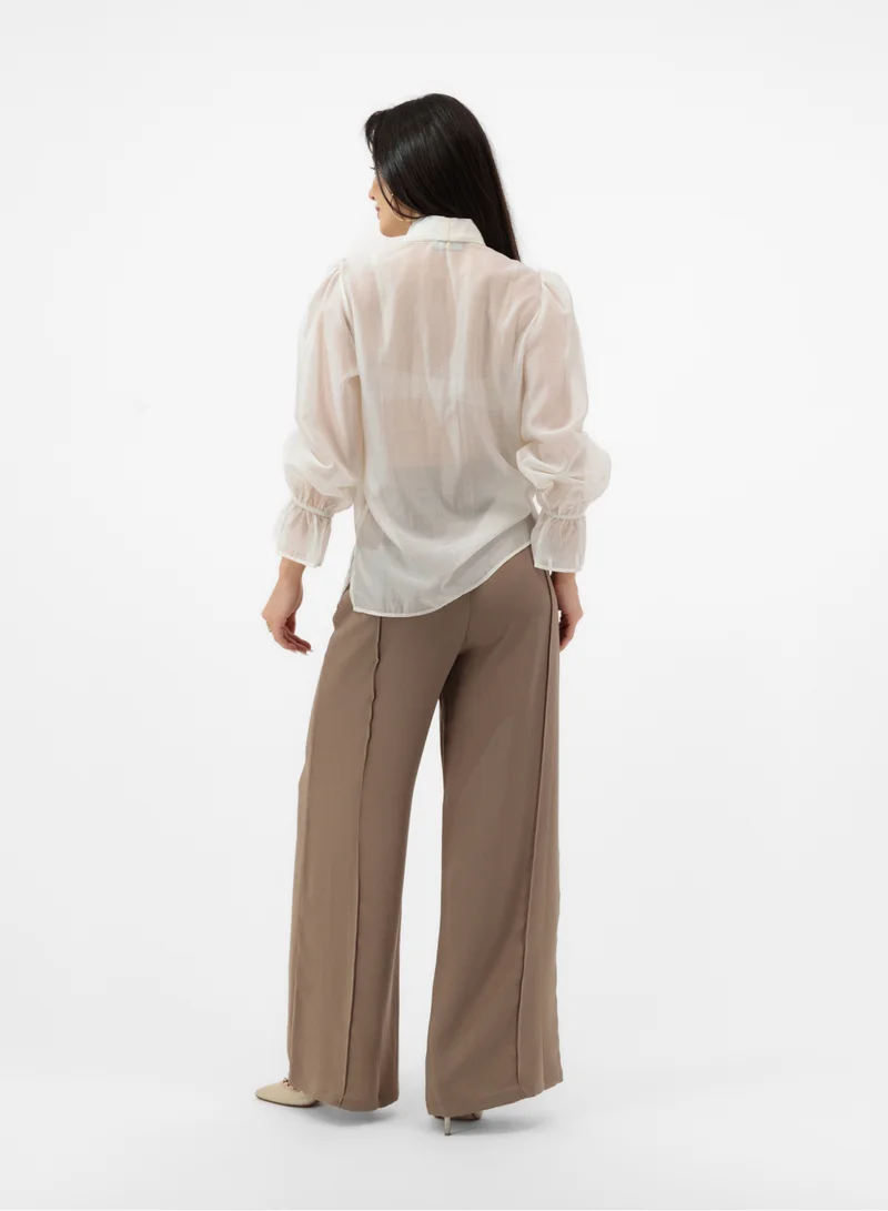 Lalele ELEGANT CREAM BOW-TIE BLOUSE