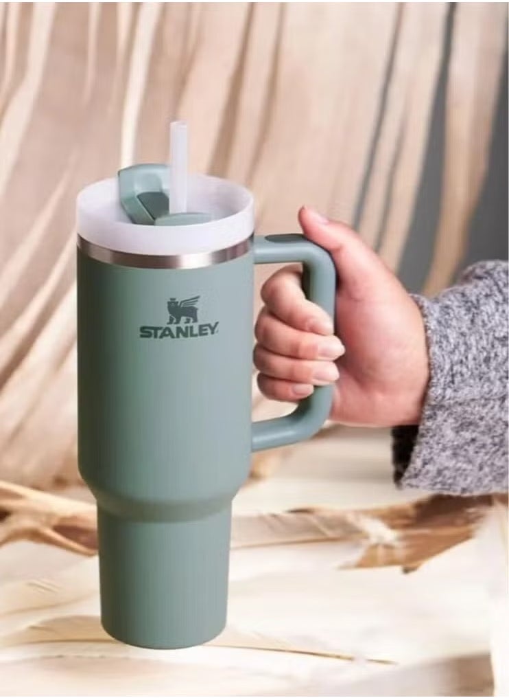 Stanley - Stanley Quencher 2.0 Stainless Steel Vacuum Insulated Tumbler with Lid and Straw for Water, Iced Tea or Coffee, Rose Quartz, 40oz/1180ml – Leak-Proof, Keeps Drinks Cold for 12 Hours, Durable & Stylish Travel Mug, Perfect for On-the-Go Hydration - Image 1