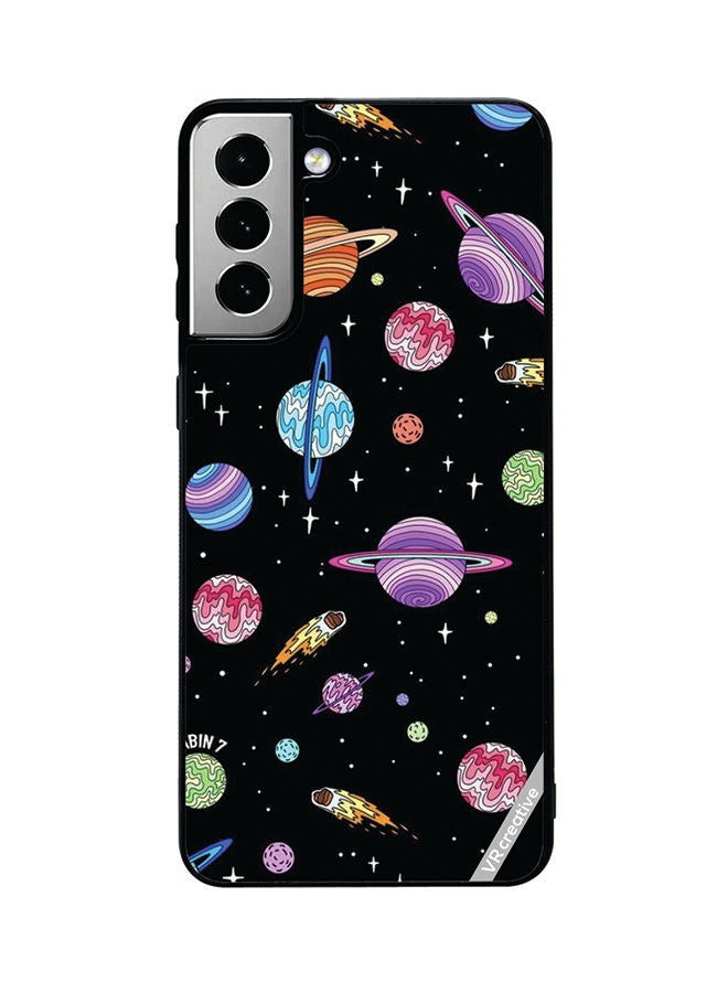 VR CREATIVE Protective Case Cover For Samsung Galaxy S21 FE 5G Astranaut Design Multicolour - Image 1