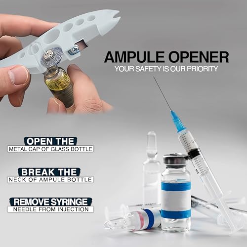 OTICA Ampoule Cutter for Doctors Nurse, Glass Bottle Cap Remover Cutter Ampule Breaker for Hospital and Clinic - Image 2