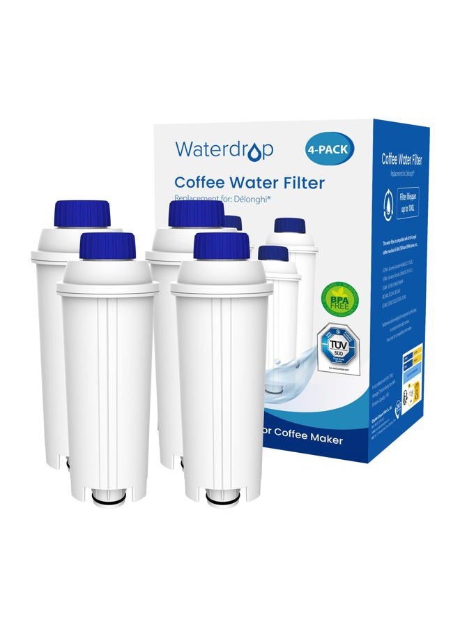 Waterdrop Coffee Filter, Replacement for De'Longhi® Water Filter DLSC002, ECAM, Eletta, Dinamica, Magnifica, ETAM Autentica and Different Model of Esam, TÜV SÜD Certified (4) - Image 1