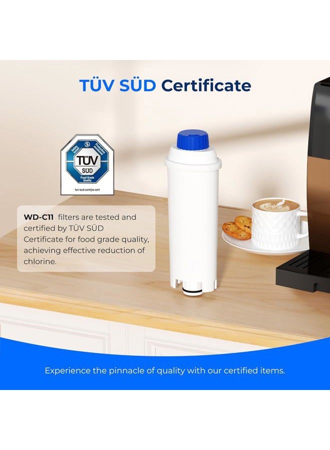 Waterdrop Coffee Filter, Replacement for De'Longhi® Water Filter DLSC002, ECAM, Eletta, Dinamica, Magnifica, ETAM Autentica and Different Model of Esam, TÜV SÜD Certified (4) - Image 2