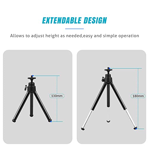 BigPassport Lightweight Mini Tripod Stand For Webcam,Smartphone Or Digital Cameras (Model:Tripod_N1)Pack of 1 - Image 4