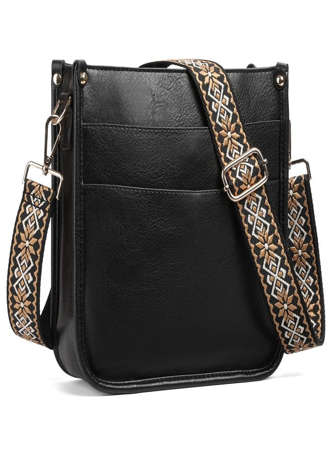 SENDEFN Crossbody Bags for Women Vegan Leather Hobo Purses Shoulder Handbags With Wide Shoulder Strap - Image 1