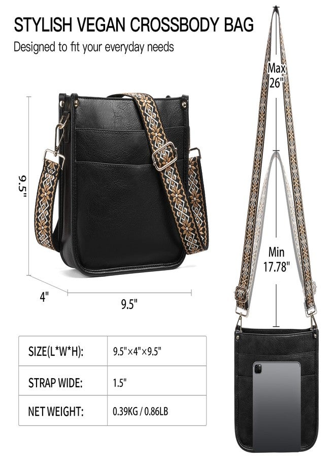 SENDEFN Crossbody Bags for Women Vegan Leather Hobo Purses Shoulder Handbags With Wide Shoulder Strap - Image 5
