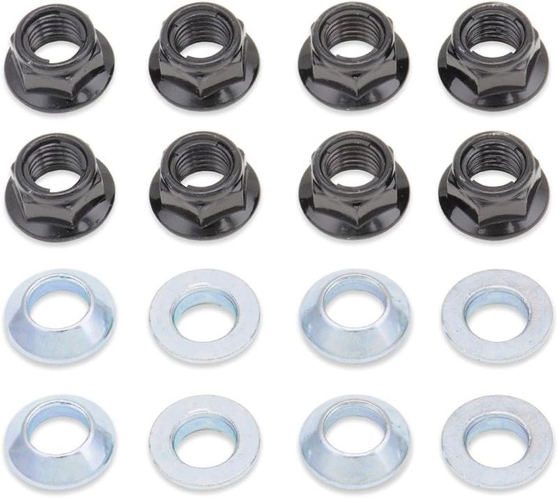 Bolt Motorcycle Hardware Black Lug Lock Kit