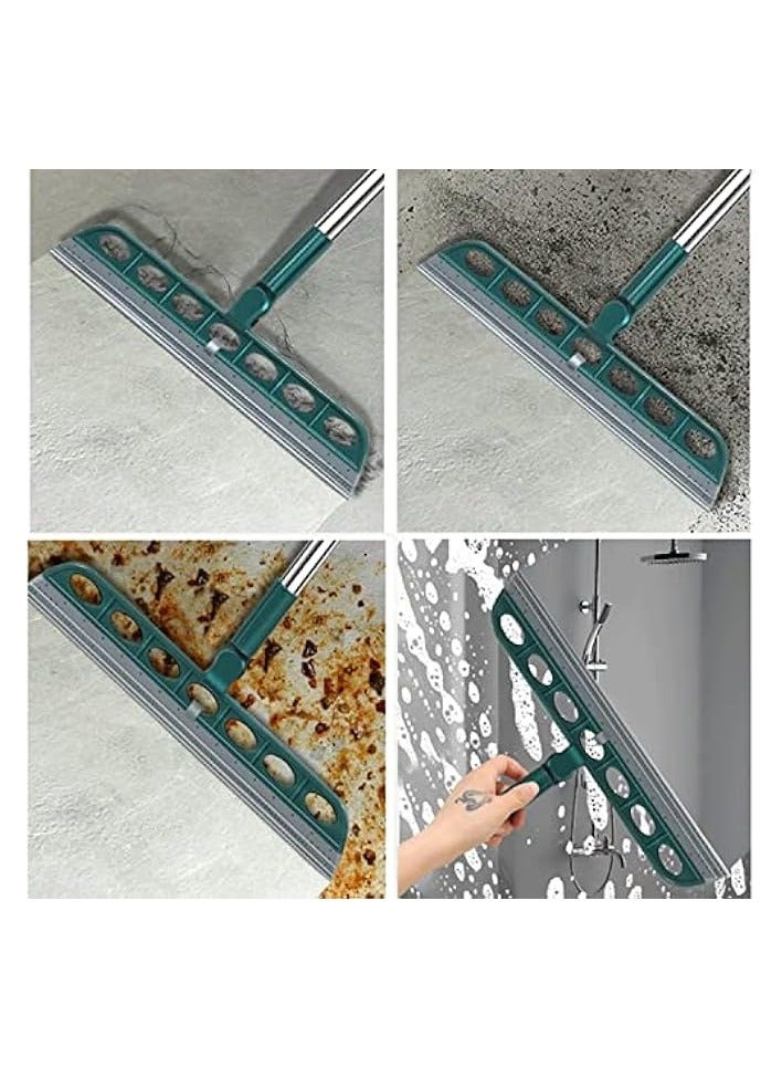 Green Tiger Squeeze Silicone Broom Sweeping,Multifunction Magic Broom,Indoor Broom Sweeper,180° Rotatable Detachable Floor Squeegee Glass Wiper,Pet Hair Remover Cleaning Tools (C-GREY) - Image 4