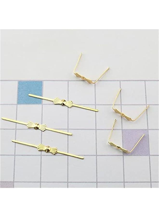 200PCS Chandelier Lamp Bow Tie Clips Stainless Steel Connectors Golden erfly Replacements 40mm - Image 5