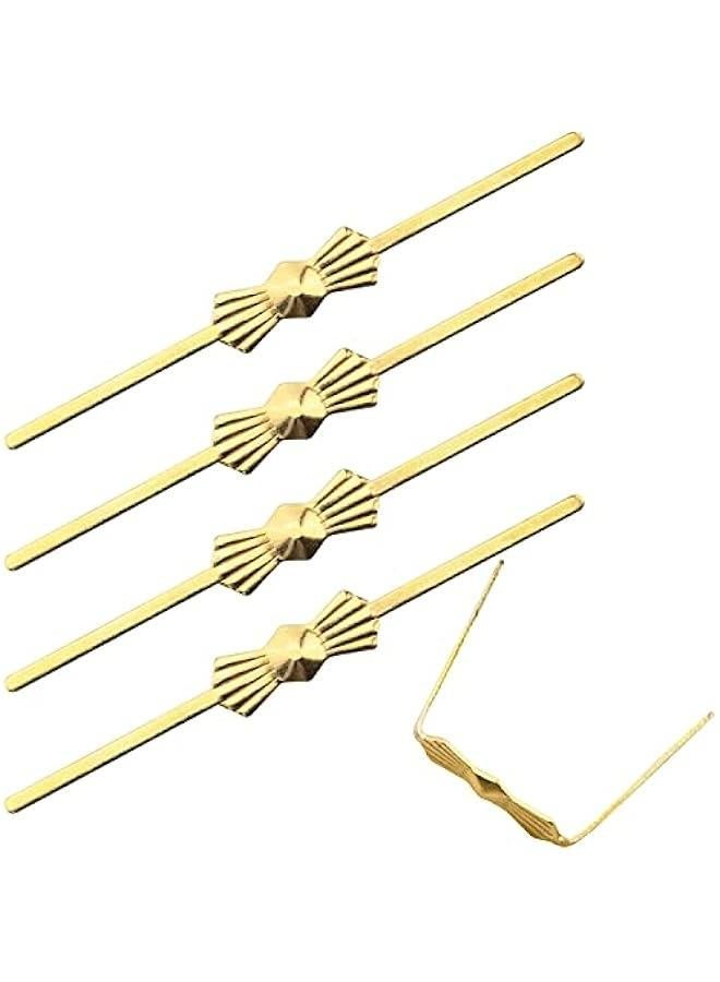 200PCS Chandelier Lamp Bow Tie Clips Stainless Steel Connectors Golden erfly Replacements 40mm - Image 2