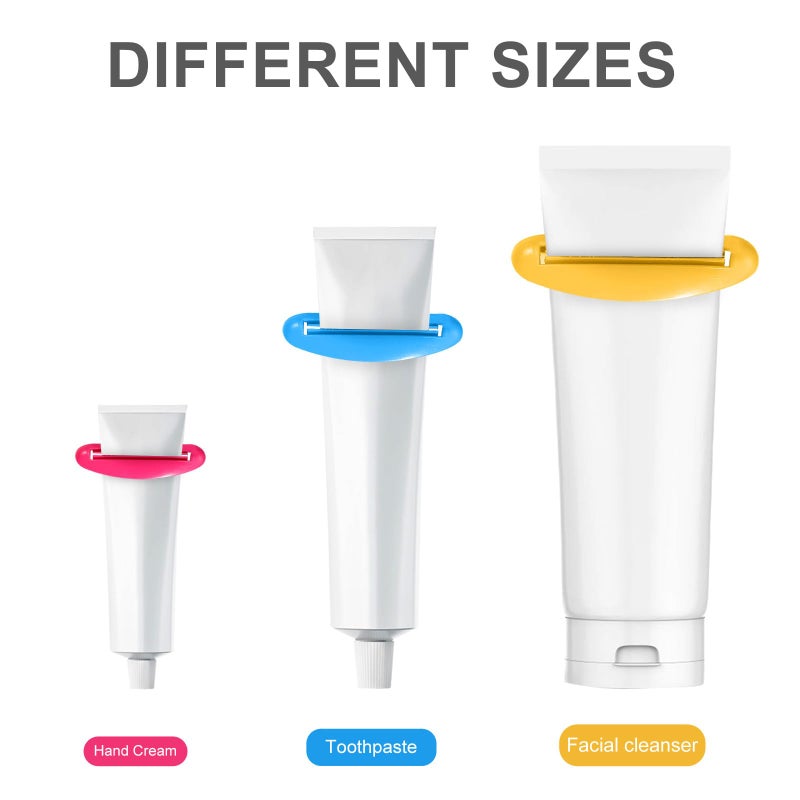 Multi Color 18Pcs Manual Toothpaste Tube Squeezer Set With Plastic Rollers - Image 4