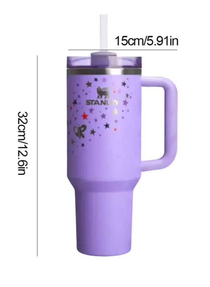 Stanley - 🔥 Olivia Rodrigo X Limited Edition Stanley Cup 40oz Quencher H2.0 Flowstate Tumbler – Stainless Steel Vacuum Insulated Travel Cup with Reusable Lid and Straw – Keeps Drinks Cold 24H & Hot 7H – Stylish & Durable – Ideal Gift for Fans & Trendsetters - Image 1