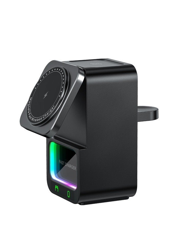 Bluetooth speaker 5 in 1 wireless charger 2024 new multi-function wireless charger suitable for Apple 161514 - Image 1