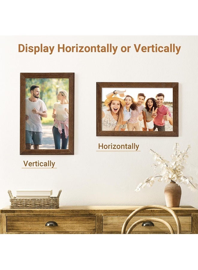 Rubvrenti Wooden Frame,Picture Frame, Wood Photo Frame,Tabletop Photo Frame, Table or Wall Display,for Tabletop Wall Hanging for Home Decor with Stand - Image 3