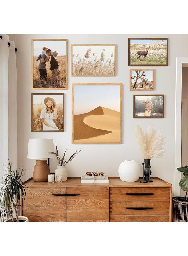 Rubvrenti Wooden Frame,Picture Frame, Wood Photo Frame,Tabletop Photo Frame, Table or Wall Display,for Tabletop Wall Hanging for Home Decor with Stand - Image 4