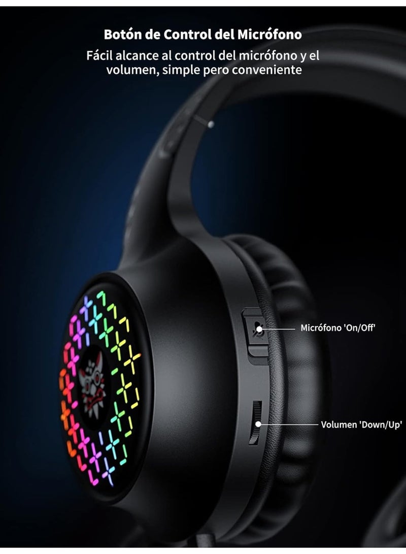 Onikuma X7 Pro Wired Gaming Headset RGB Light Noise Canceling Headphone With Microphone For PS4 PC Xbox One - Image 5