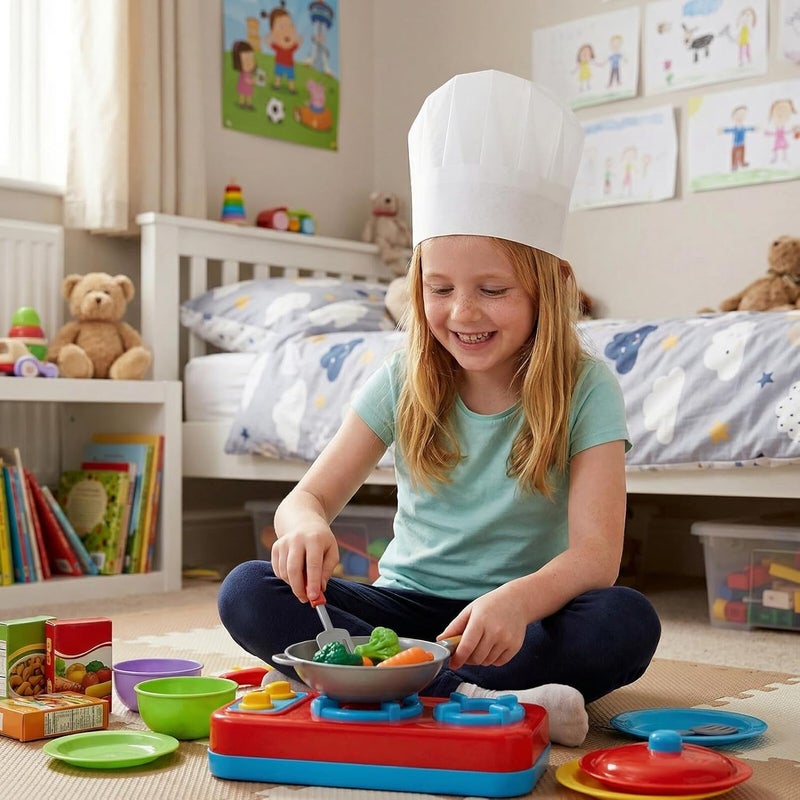 20pcs Chef Hats Disposable Paper Chef Caps for Boys, Sweat-Wicking Small White Cooking Hats for Home and School Baking Activities - Image 4