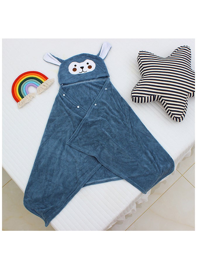 Generic Water Absorbent Hooded Bath Towel Baby Hooded Bath Towel Swimming Shower Poncho Towel for Boys Girls 