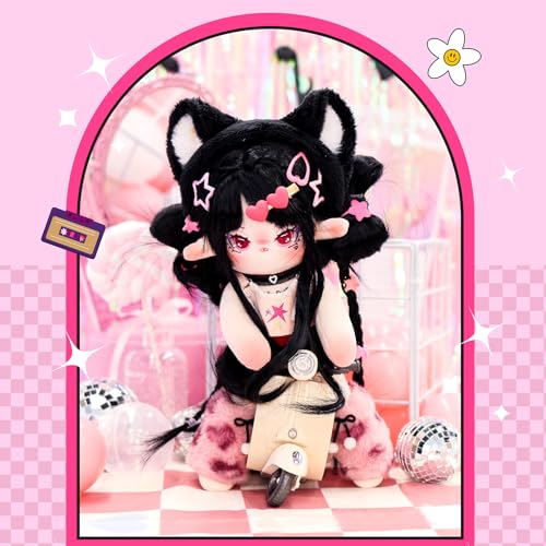 CALEMBOU Plush Doll, 30 cm Cotton Doll with Skeleton, Soft Anime Plush Dress Up Dolls, Kawaii Stuffed Toys Gift Come with Clothes - Image 3