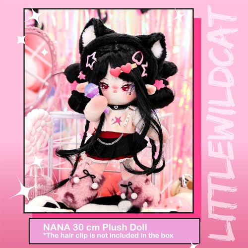 CALEMBOU Plush Doll, 30 cm Cotton Doll with Skeleton, Soft Anime Plush Dress Up Dolls, Kawaii Stuffed Toys Gift Come with Clothes - Image 2