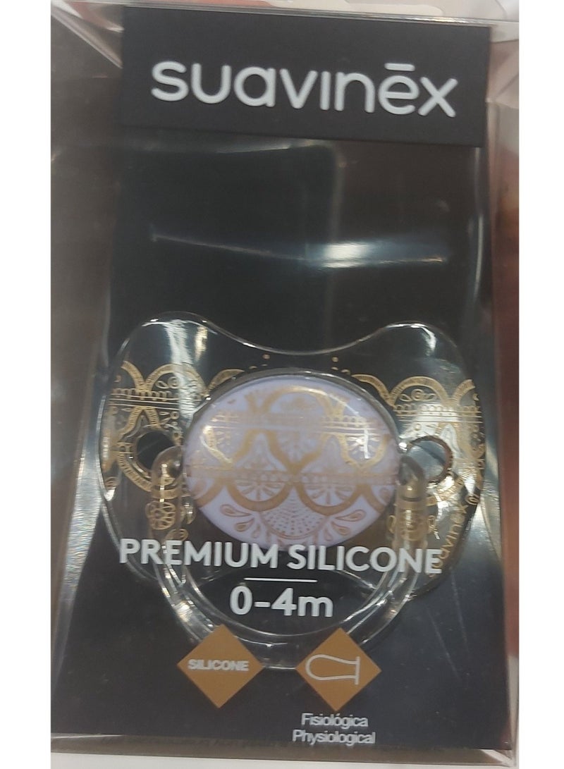 SUAVINEX Premium Silicone Pacifier Haute Couture Physiological Silicone Teat 0-4M - Image 2