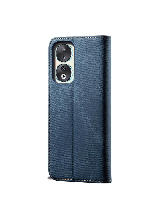 S-TOP Case For Honor 90 Denim Texture Flip Leather Phone Case - Image 3