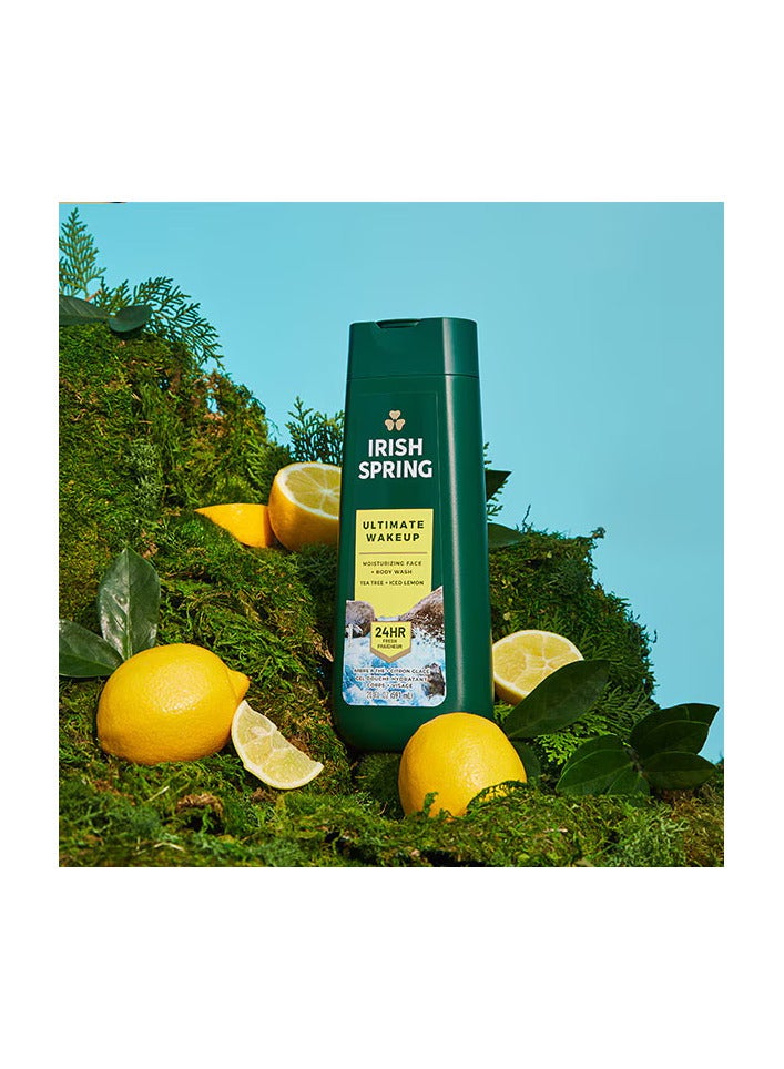 أيريش سبرينج غسول الجسم ألتيميت ويك أب كلينسينغ للرجال، 20 أونصة، 591 مل - Image 1