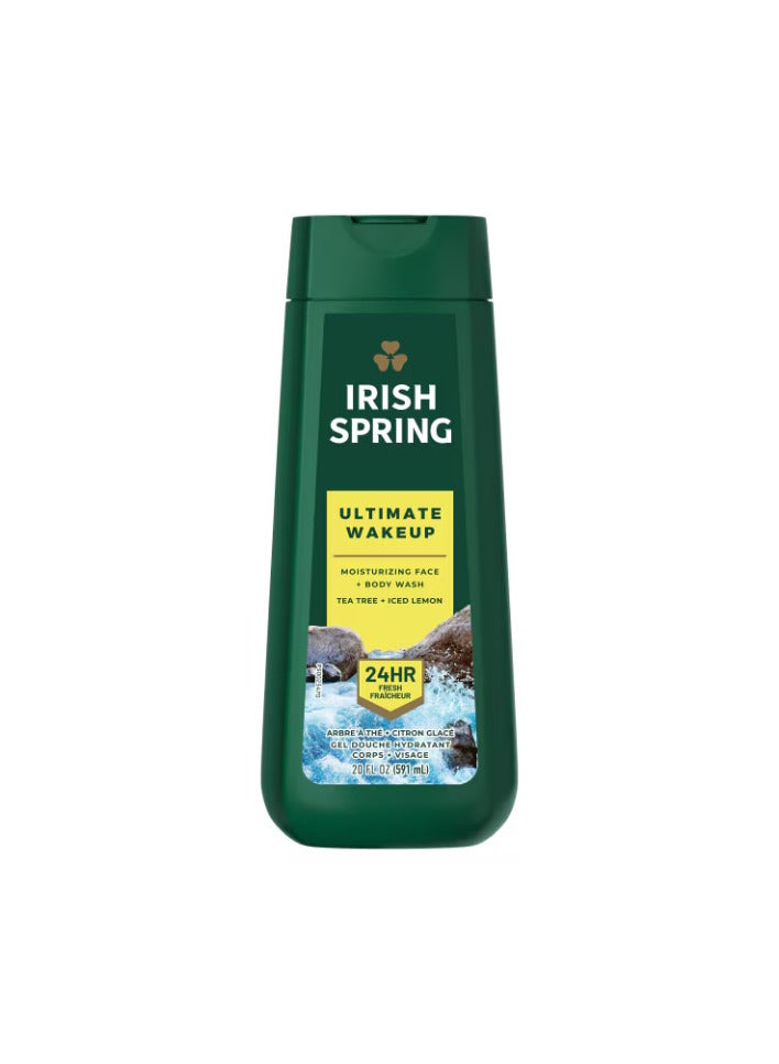 أيريش سبرينج غسول الجسم ألتيميت ويك أب كلينسينغ للرجال، 20 أونصة، 591 مل - Image 2