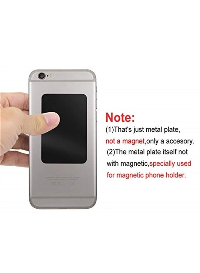 GDMINLO Mount Metal Plate（8Pack） for Magnetic Car Mount Phone Holder with Full Adhesive for Phone Magnet, Magnetic Mount, Car Mount Magnet-8X Rectangular (Black) - Image 5