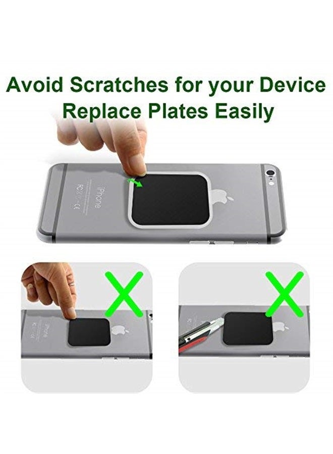GDMINLO Mount Metal Plate（8Pack） for Magnetic Car Mount Phone Holder with Full Adhesive for Phone Magnet, Magnetic Mount, Car Mount Magnet-8X Rectangular (Black) - Image 4