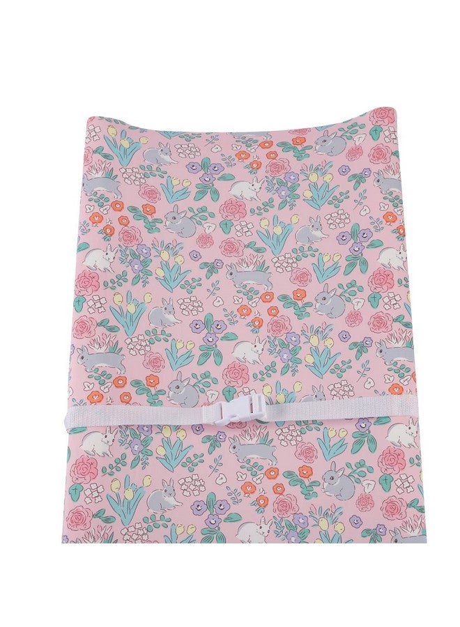Tontukatu Changing Pad Cover Set 3 Pack Jersey Knit Ultra Soft for Baby Boys Girls Floral/Grey Rabbit/Pink - Image 2