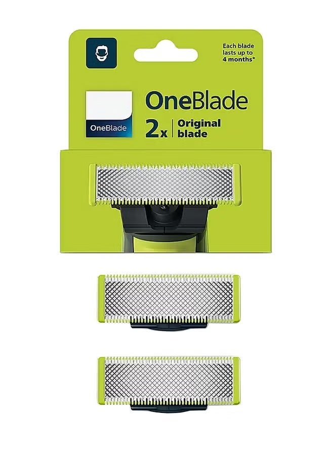 ون بليد شفرة قابلة للاستبدال من OneBlade، فيليبس QP220/50، أخضر ليموني/فضي/أسود - Image 2
