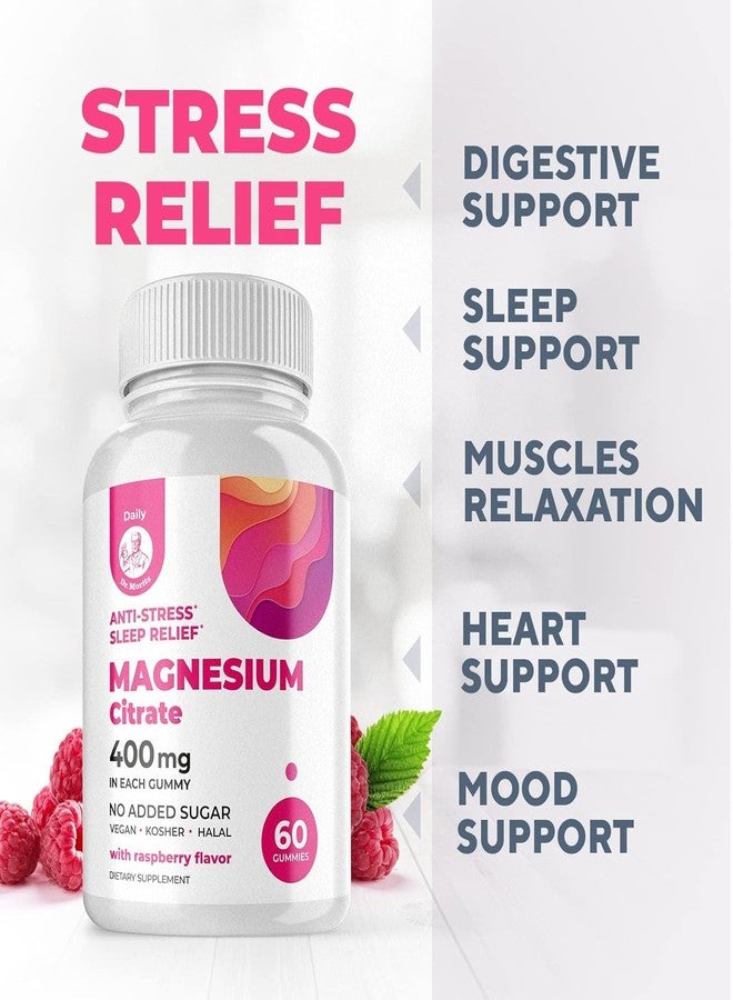 DR. MORITZ Magnesium Citrate Gummies Sugar-Free - Calm Magnesium Gummies Supplement for Children, Sugar -Supports Cardiovascular Health -Free Chews for Kids & Adults (60 Count) - Image 4