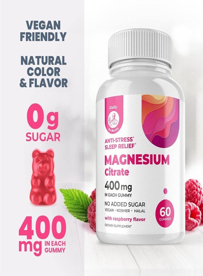 DR. MORITZ Magnesium Citrate Gummies Sugar-Free - Calm Magnesium Gummies Supplement for Children, Sugar -Supports Cardiovascular Health -Free Chews for Kids & Adults (60 Count) - Image 3