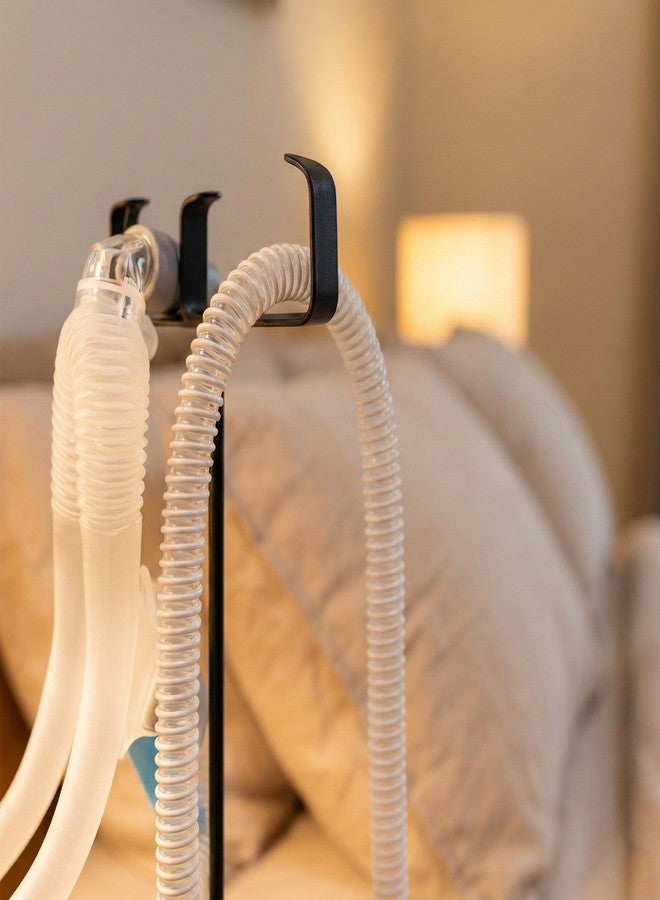 RawRock CPAP Protector Mat & CPAP Hose Holder – Bedside Organizer with CPAP Hook for CPAP Mask & Tubing, Keeps CPAP Supplies Neat and Tidy All Night (T-Style Hook) - Image 5