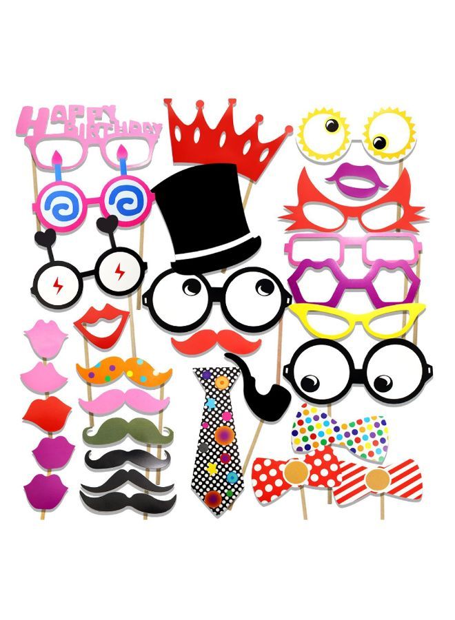 NIBEMINENT Wedding Photo Booth Props Set - Image 3