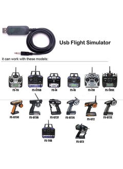 Flysky Flysky Flight Simulator Sm100 Rc Flight Simulator Flysky Flight Simulator Cable For Flysky I6 I4 Th9X T6 T4B Gt3 Gt2 Remote Controller Adapter  - Image 3