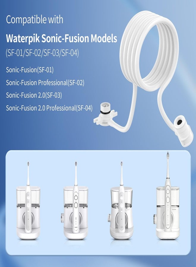 خرطوم بديل مناسب لفرشاة تنظيف الأسنان بالخيط Waterpik Sonic-Fusion SF-01/02/03/04، قطع غيار لملحقات Waterpik، عبوة واحدة - Image 2