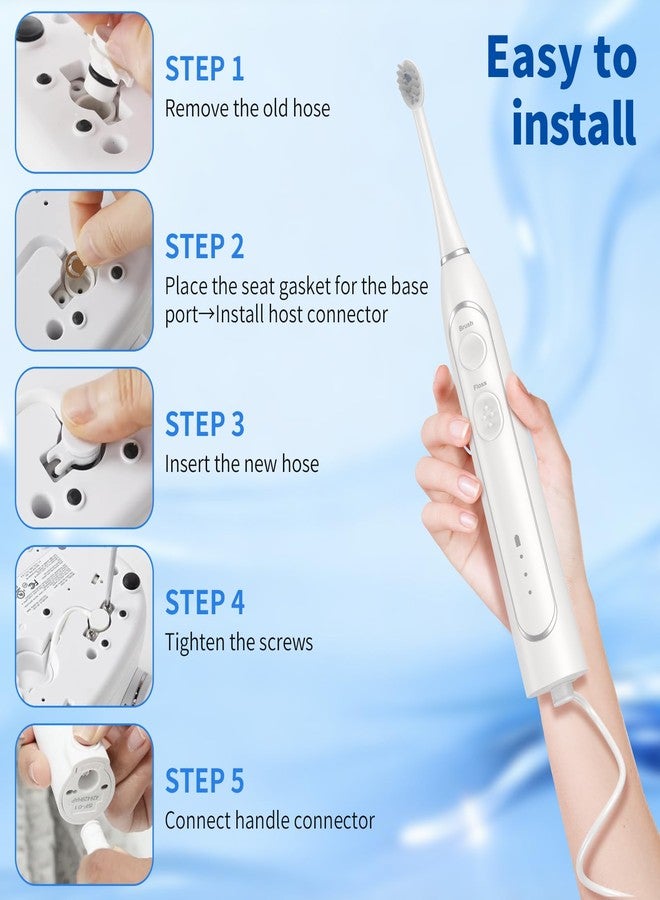 خرطوم بديل مناسب لفرشاة تنظيف الأسنان بالخيط Waterpik Sonic-Fusion SF-01/02/03/04، قطع غيار لملحقات Waterpik، عبوة واحدة - Image 4
