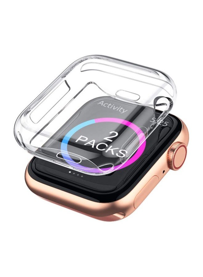 Beauenty 2-Piece Screen Protector Case For Apple Watch Series 4 44mm Clear - Image 1