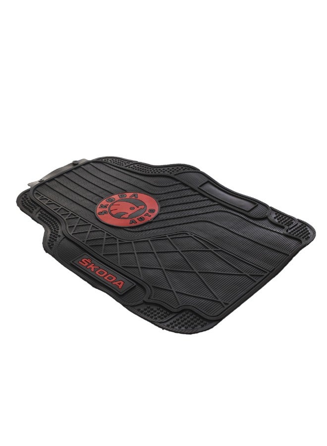 Generic Premium Quality Car Floor Mats for Skoda – Custom Fit, Heavy-Duty, Waterproof, and Durable All-Weather Protection – Easy to Clean, Anti-Slip Design for Enhanced Safety and Comfort – Perfect for Skoda Models  - Image 1