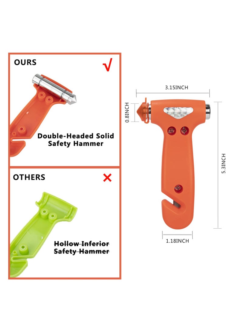 SYOSI Safety Hammer Car Window Breaker, Hidden Seatbelt Cutter, 3-in-1 Emergency Escape Tool, Multifunctional Life Saving Escape Tool for Car, RV, Bus - Image 3