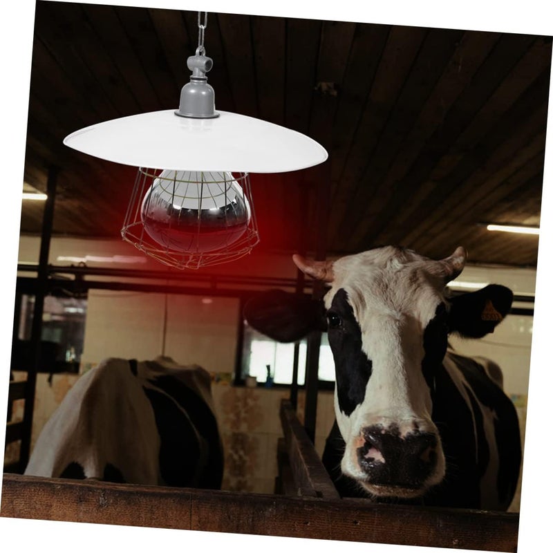 Livestock Warmer Lamp for Piglets Heating Light Kit Ceramic Socket Safe Livestock Warming Tool for Farms Adjustable Temperature - Image 2